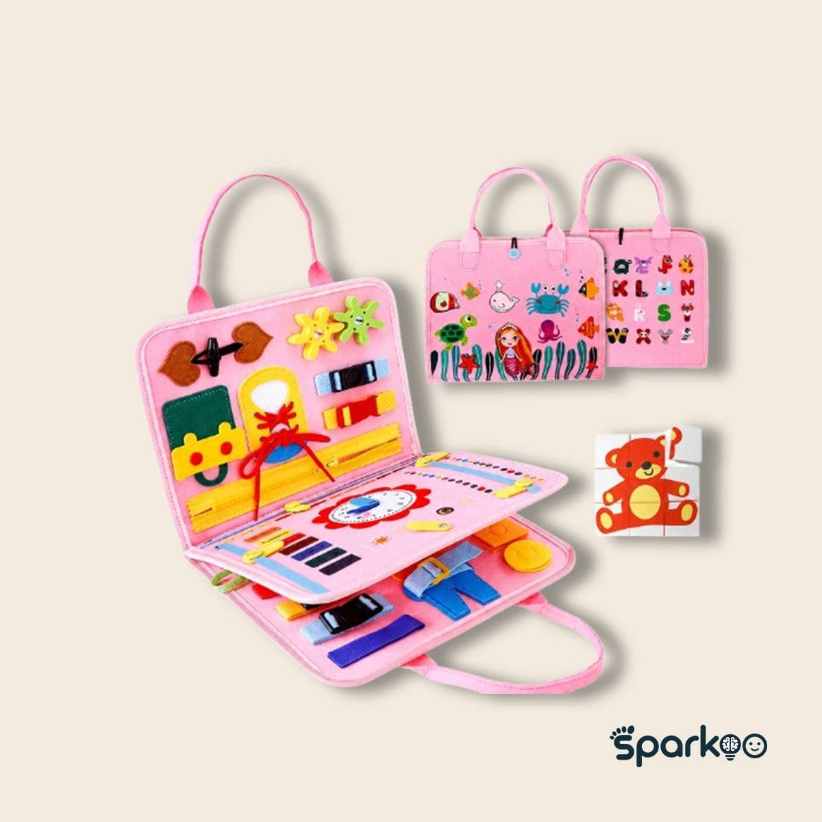 Montessori Busy Bag - Pink 6 Page photo 2