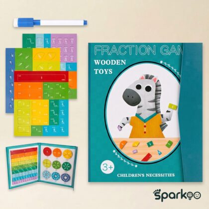 Sparkoo Wooden Fraction Game