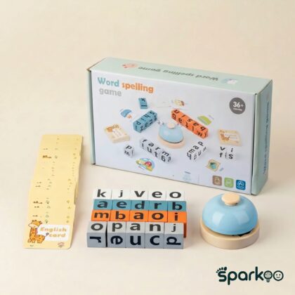 Sparkoo Wooden Word Spelling Game